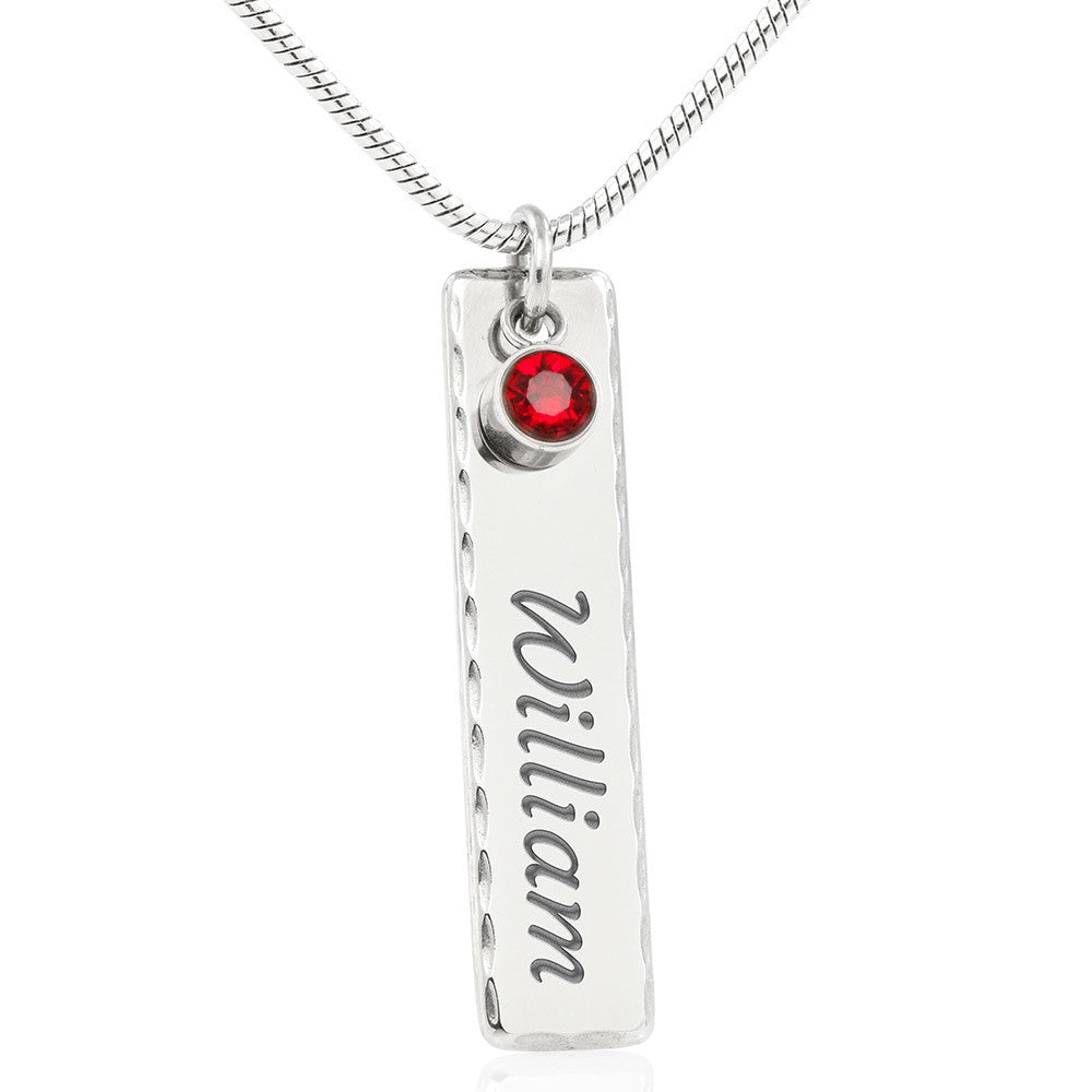 Mother Day, Birthstone Name Necklace, Mother Gift, Gifts for mom