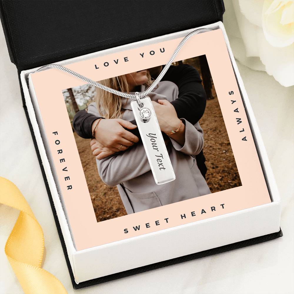 Personalized Necklace Gift To My Mom Grandma Wife Girlfriend Customized Text Pendent Gift On Mother's Day Wedding Birthday Gift