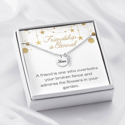 Friendship Mom Necklace, Mother Daughter Gift