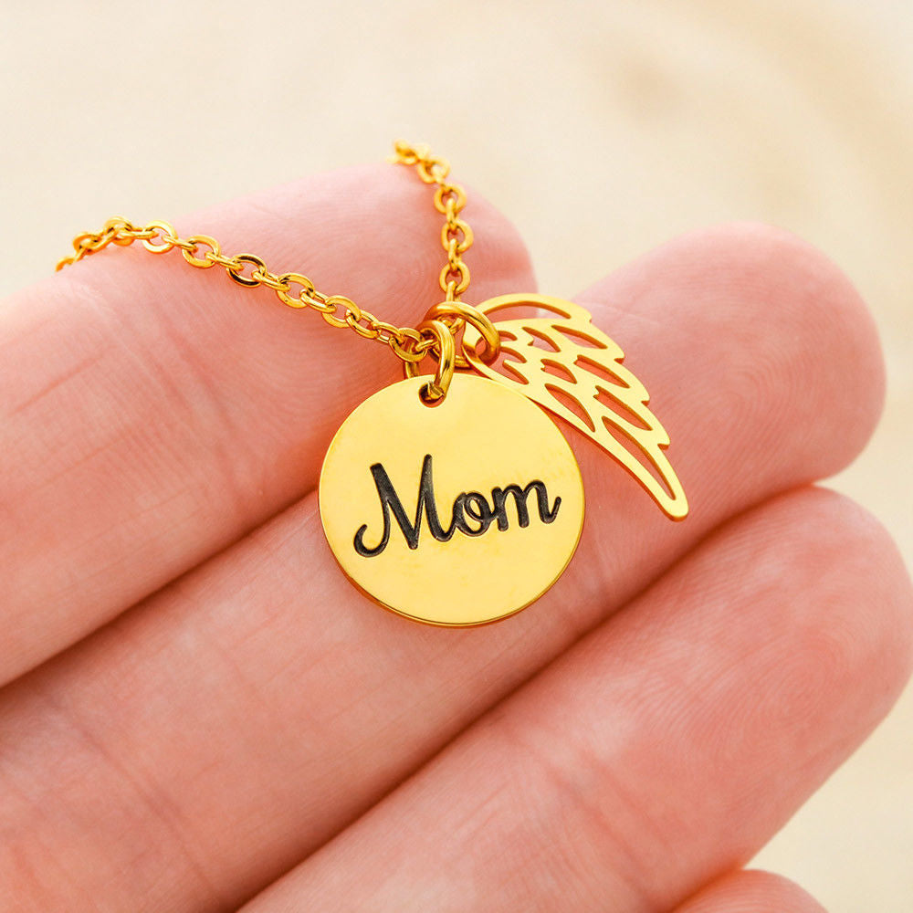 Mother's Day Necklace Gift To My Mom Grandma Step Mom Mother In law Pendent Gift From Daughter Son On Birthday Wedding Gift With The Message Card
