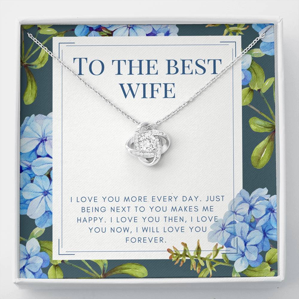 Gift For Women Love Knot Strong Bond Pendent Gift To My Wife On Birthday Anniversary Gift