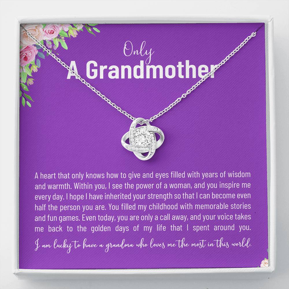 To My Grandma Granny Grandmother Gift For Her Birthday Valentines Christmas From Grandson Granddaughter  Grandpa Grandchildren Necklace Gift