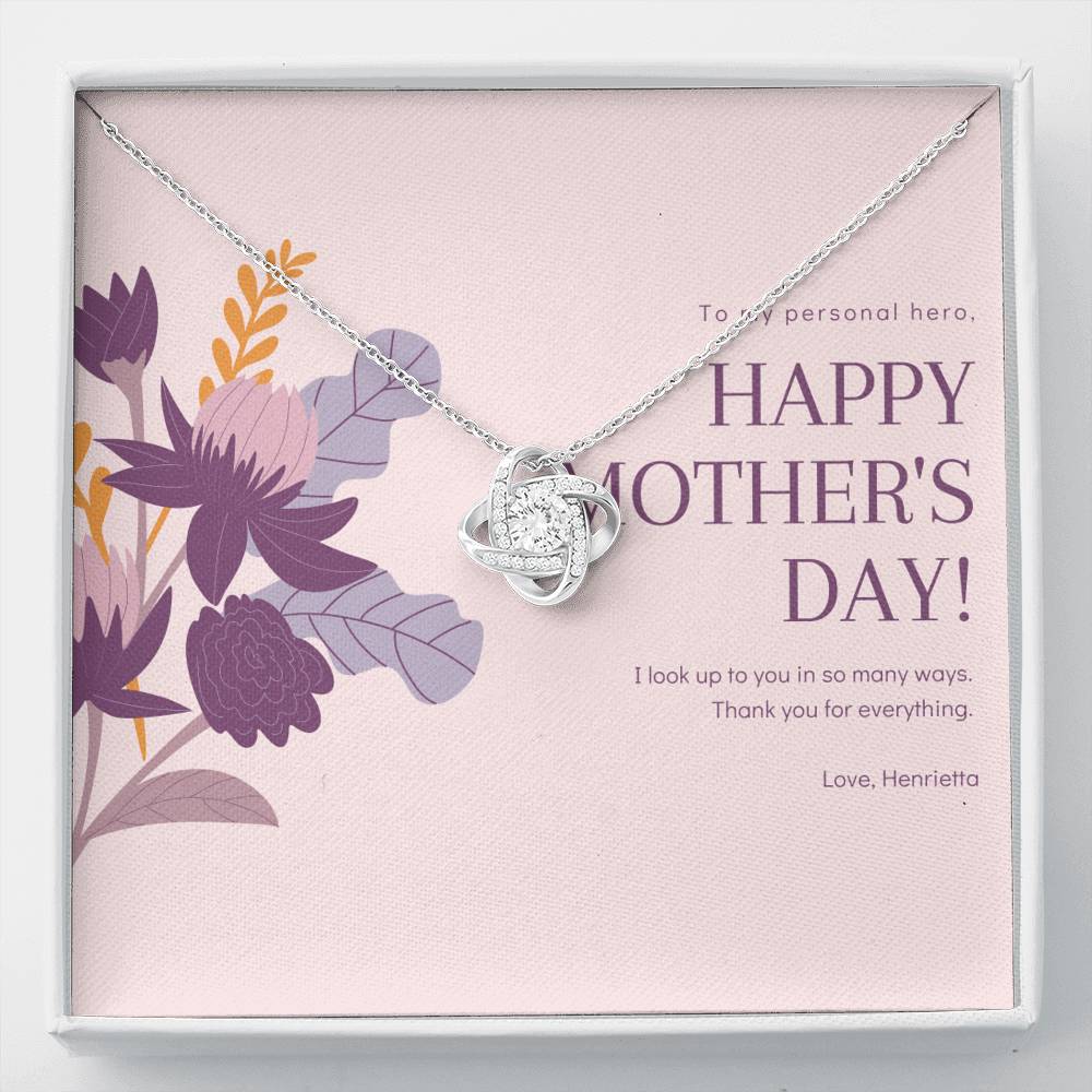 Daughter to Stepmother Necklace Gift, Mother and Daughter Necklace, Second Mom Gift, Custom Stepmom Necklace, Jewelry Gift for My Second Mom, Personalized Mother Day Necklace, 1st Mothers Day Gift,