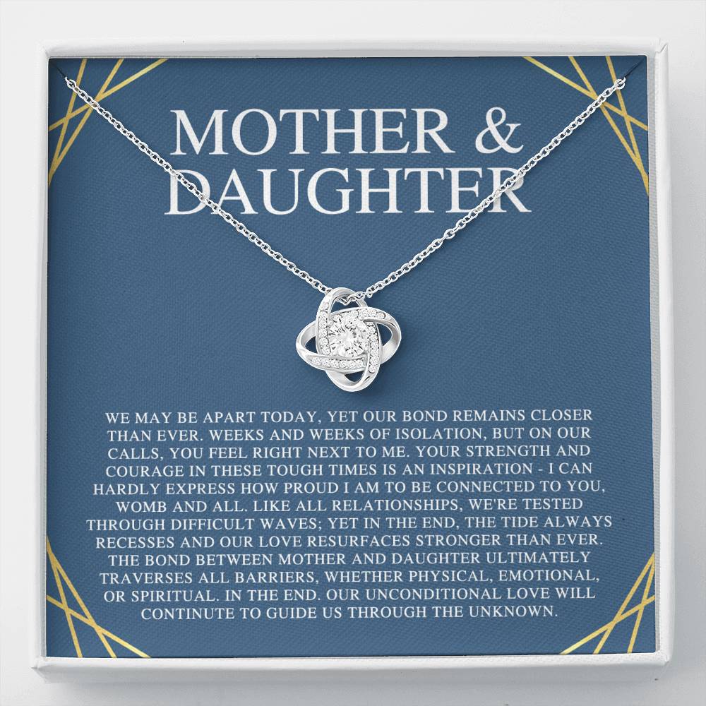 Personalized Mother Daughter Gift Necklace, Customize Name Gift For Her, Daughter Birthday, Graduation, Gift For Daughter From Mom, Jewelry