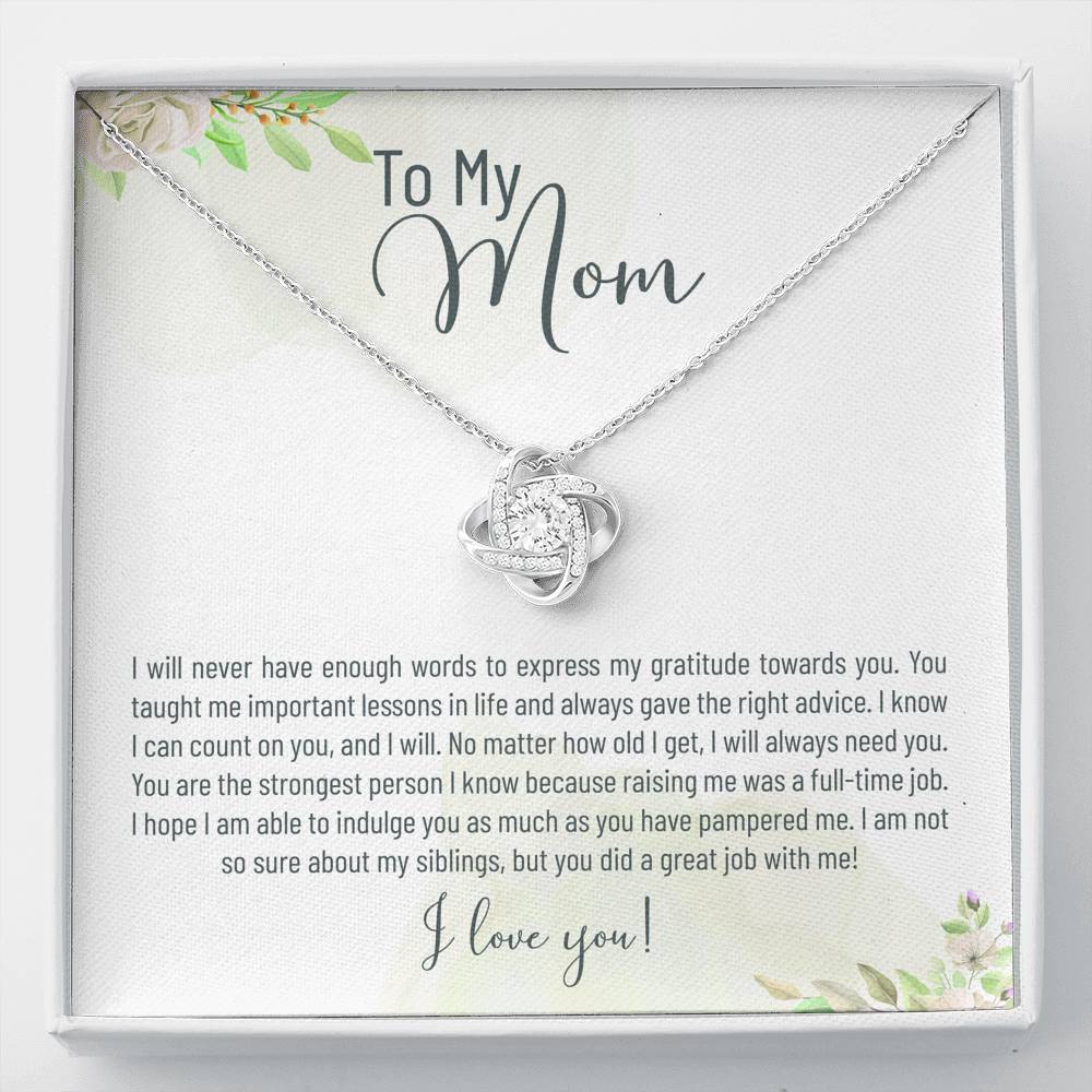 To My Mother Mom Best Mum Mother In Law Stepmom For Mothers Day Birthday From Son Daughter Stepson Stepdaughter Personalized Necklace Gift
