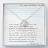 Personalized Necklace Gift To My Mom Mother in Law Step Mom Thank You Gift From Daughter Son On Mother's Day Birthday Gift With the Message Card