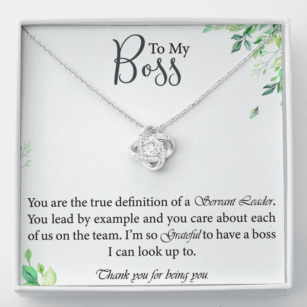 Boss Appreciation Necklace For Your Boss Thank You Gift From Employees