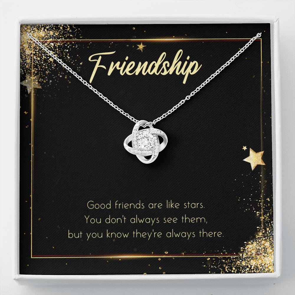 Necklace Gift To My Best Friend Love Knot Friendship Spiritual Pendent On Her Wedding