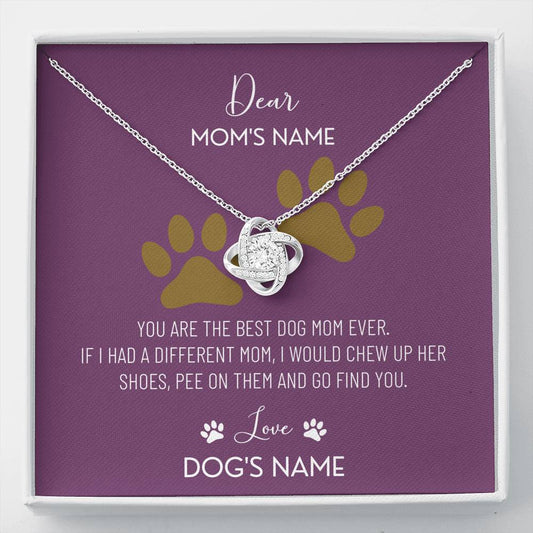 To My Mom Grandma Step Mom Mother In Law Necklace Gift With The Message Card On Mother's Day Birthday Love Expressing Gift From Kids