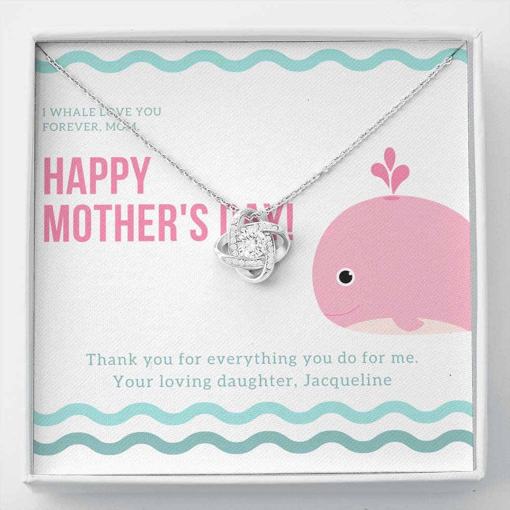 To My Mom Personalized Necklace Gift For Step Mom Grandma Mother In Law Gift With The Message Card On Mother's Day Thank You Pendent Gift