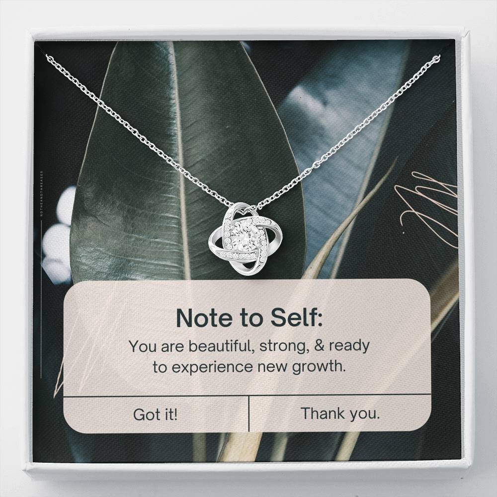 Necklace Gift To My Strong Beautiful Mom Love Knot Pendent On Mother's Day