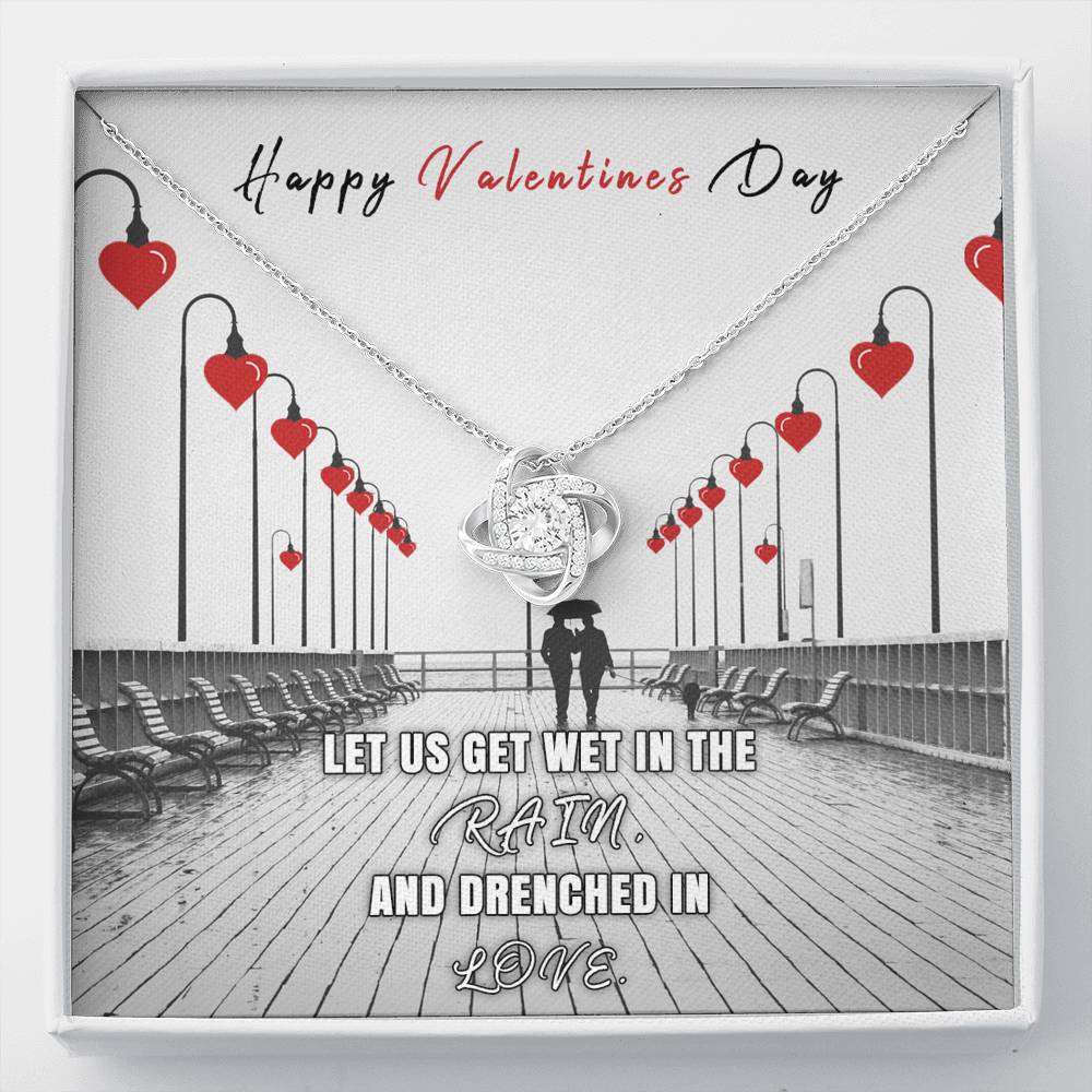 To My Girlfriend Wife Love of My Life For Birthday Anniversary Valentines Christmas New Year From Boyfriend Husband Silver Necklace Gift