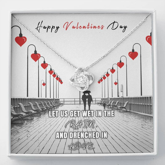 To My Girlfriend Wife Love of My Life For Birthday Anniversary Valentines Christmas New Year From Boyfriend Husband Silver Necklace Gift