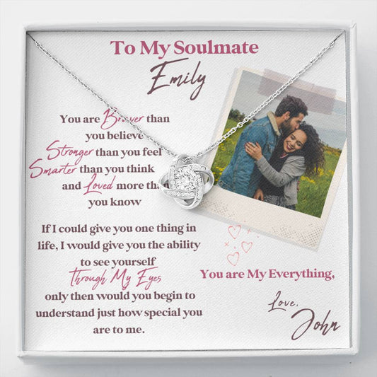 To My Soulmate, Your Last Everything Necklace,  Soulmate Necklace, Soulmate Gift, Wife Gift, Girlfriend Gift, For Her