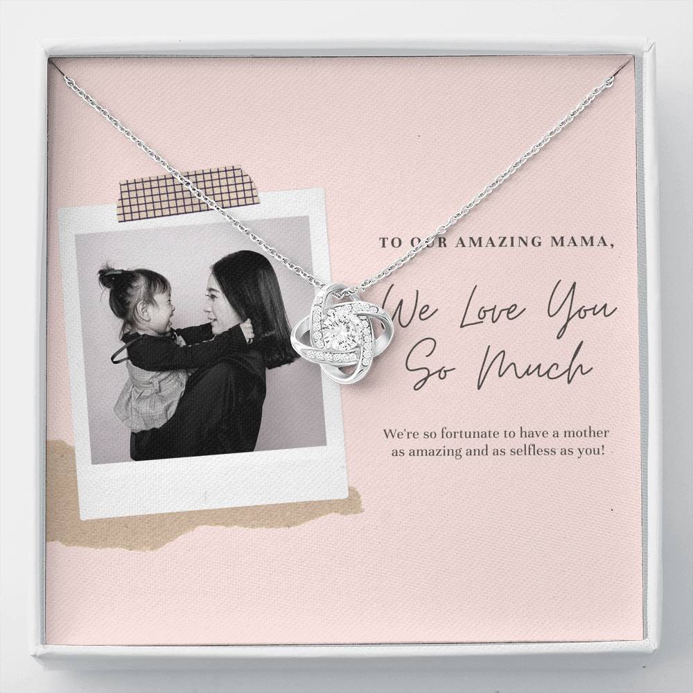 Necklace For Women Inspirational Thank You Gift To My Mommy Grandma Step Mom Mother In Law Pendent Gift With The Message Card On Mother's Day Birthday