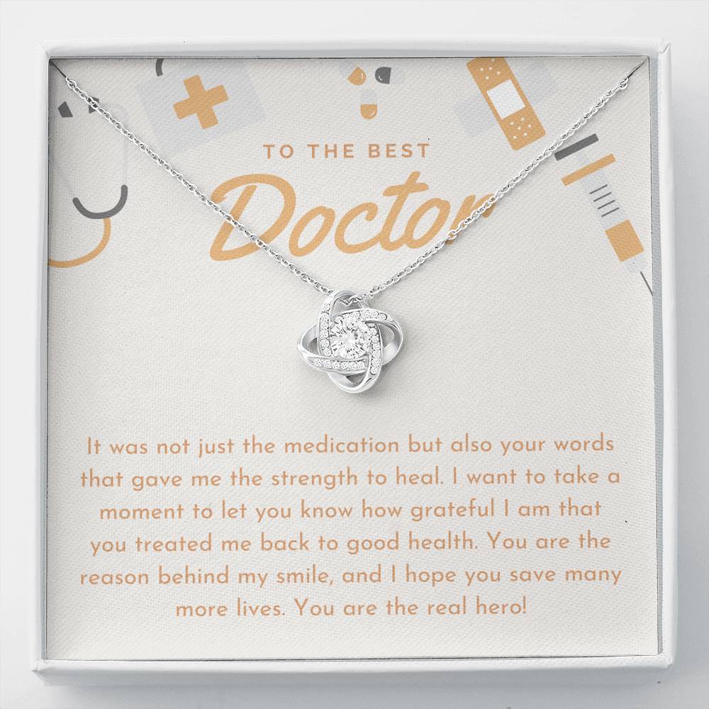 Doctor Appreciation From Patient, Thank You Gift for Doctor, Best Doctor Gift Necklace