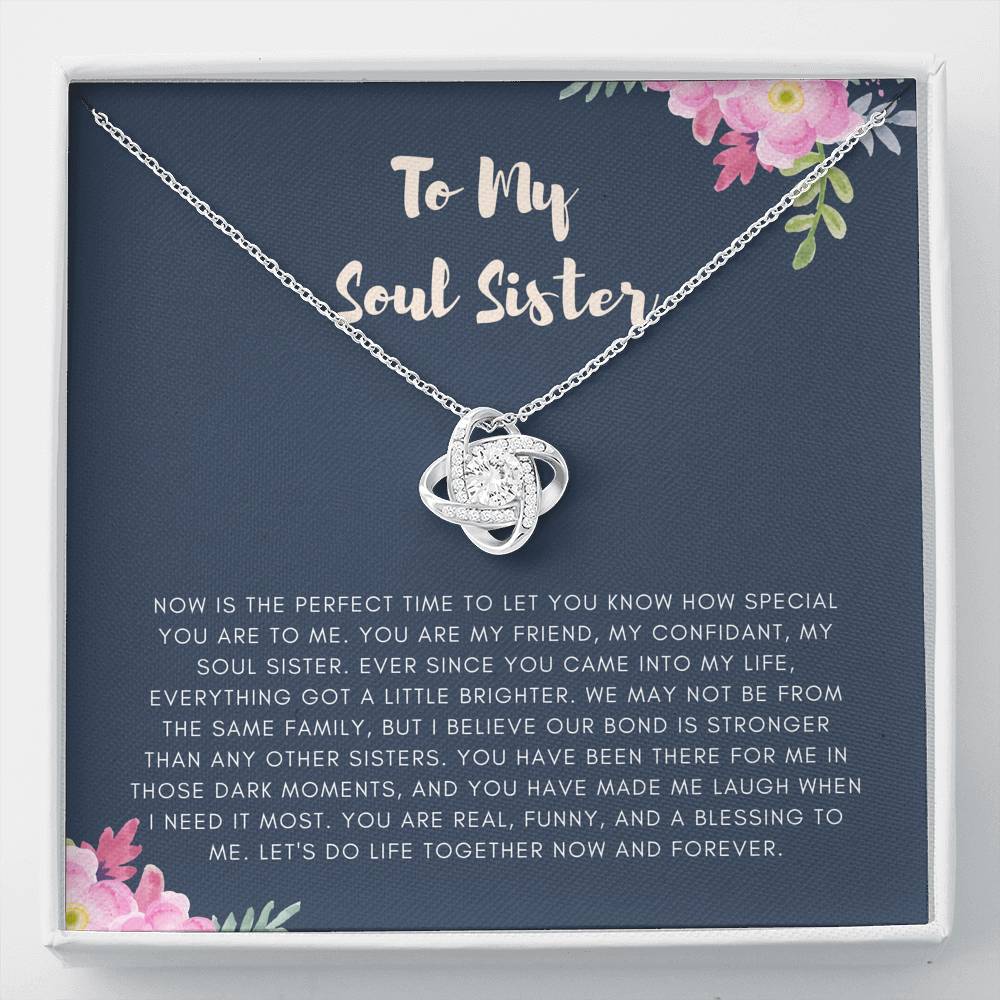 Personalized Necklace Gift For Women On Birthday Graduation Wedding Gift With The Message Card From Sister Friend Brother