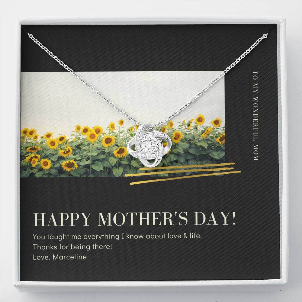 Mother's Day Necklace Gift To My Mom Appreciation Thank You For Great Job Pendent Gift With The Message Card For Mother In Law Step Mom Grand Mother