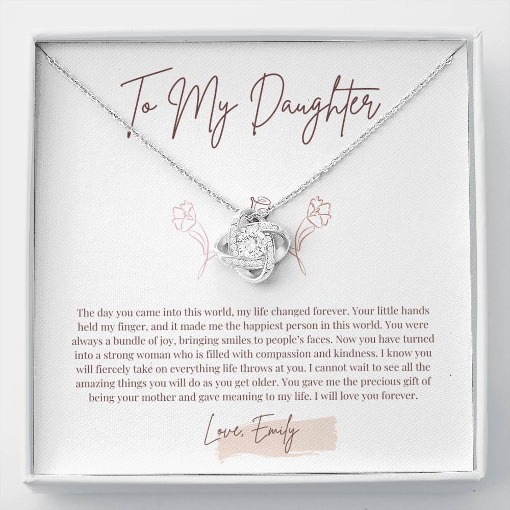 To my beautiful daughter Necklace With Thoughtful Card, Necklace for Daughter, Daughter Gifts, Gifts for Daughter, Daughter Jewelry