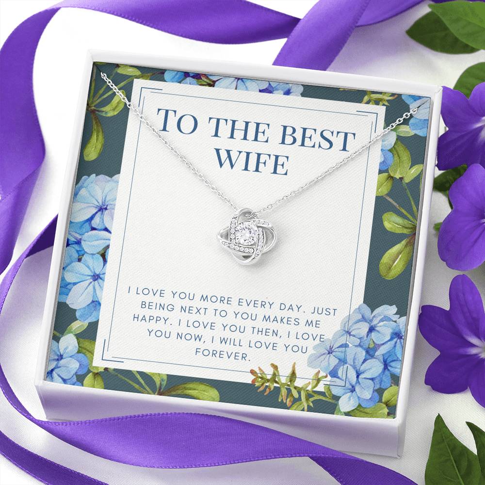 Gift For Women Love Knot Strong Bond Pendent Gift To My Wife On Birthday Anniversary Gift