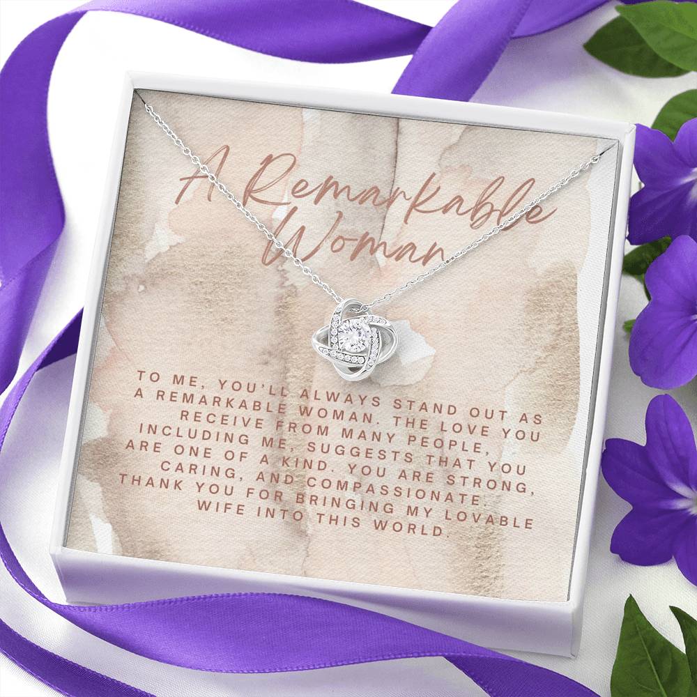 Best Gift for Mother-in-Law, Gift Necklace for Mother-In-Love, Special Card for Mother-In-Law, Gift from Son-In-Law