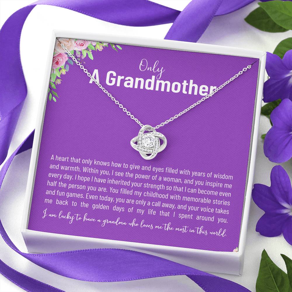 To My Grandma Granny Grandmother Gift For Her Birthday Valentines Christmas From Grandson Granddaughter  Grandpa Grandchildren Necklace Gift