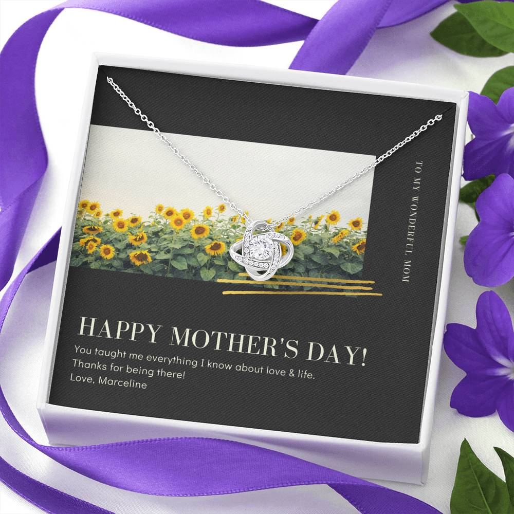Mother's Day Necklace Gift To My Mom Appreciation Thank You For Great Job Pendent Gift With The Message Card For Mother In Law Step Mom Grand Mother