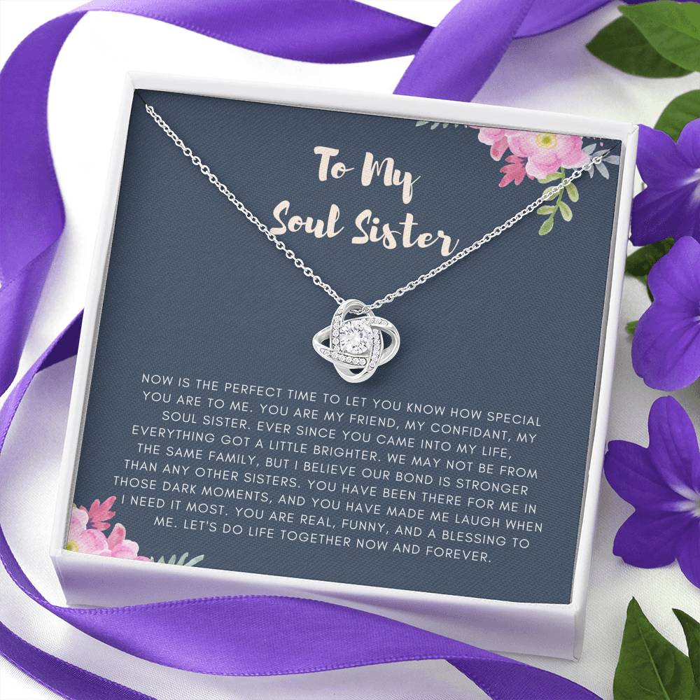 Personalized Necklace Gift For Women On Birthday Graduation Wedding Gift With The Message Card From Sister Friend Brother