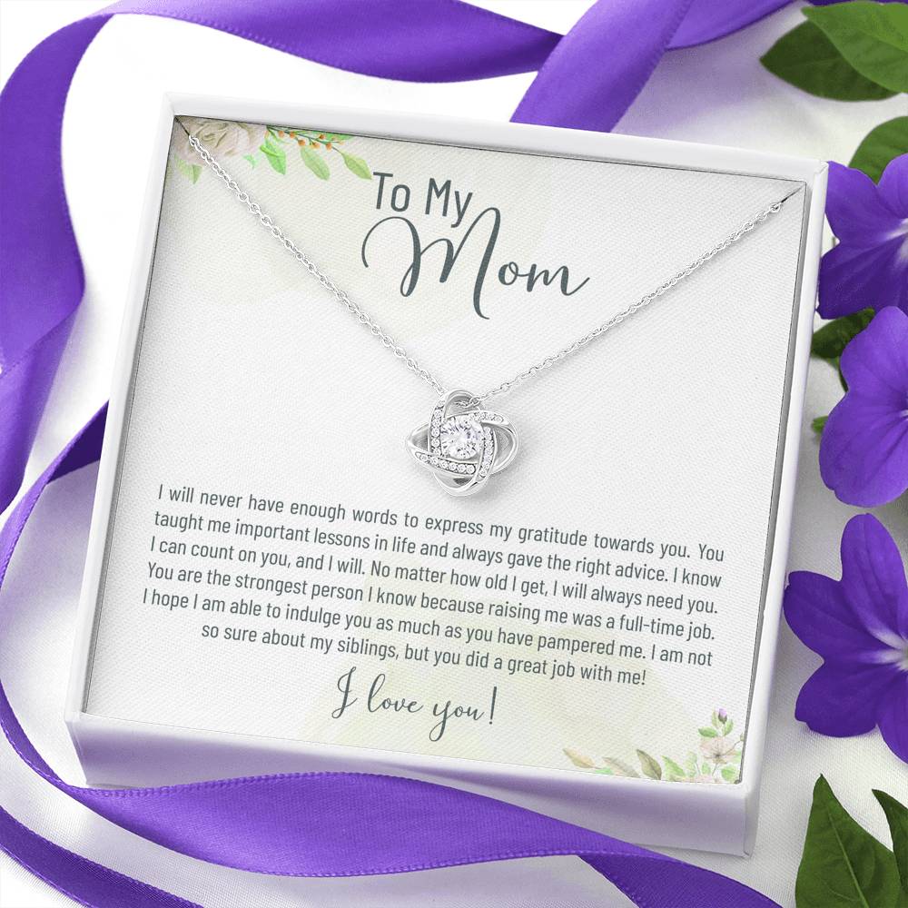 To My Mother Mom Best Mum Mother In Law Stepmom For Mothers Day Birthday From Son Daughter Stepson Stepdaughter Personalized Necklace Gift