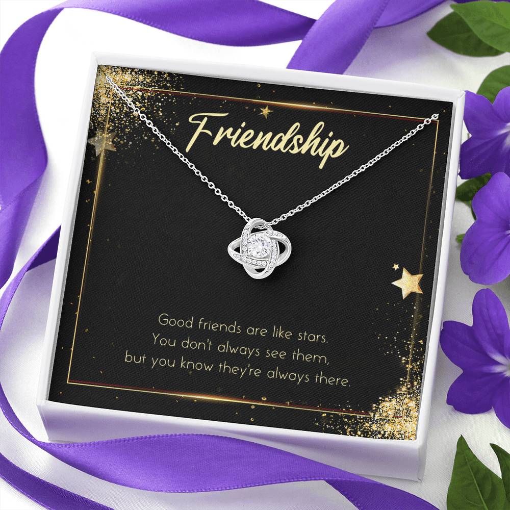 Necklace Gift To My Best Friend Love Knot Friendship Spiritual Pendent On Her Wedding