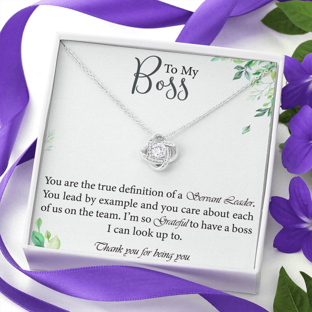 Boss Appreciation Necklace For Your Boss Thank You Gift From Employees