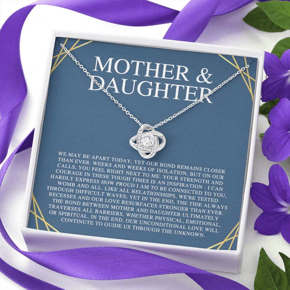 Personalized Mother Daughter Gift Necklace, Customize Name Gift For Her, Daughter Birthday, Graduation, Gift For Daughter From Mom, Jewelry
