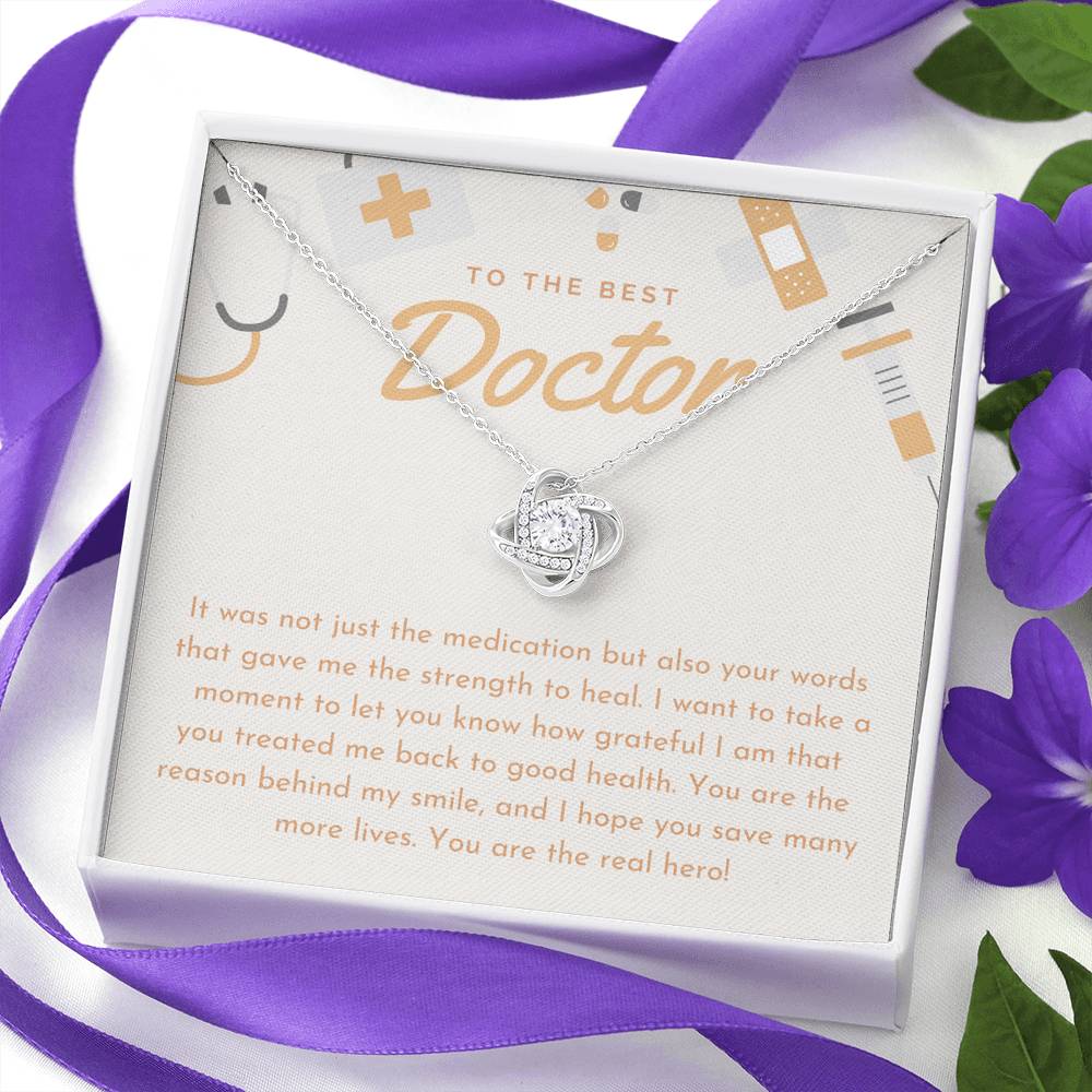 Doctor Appreciation From Patient, Thank You Gift for Doctor, Best Doctor Gift Necklace
