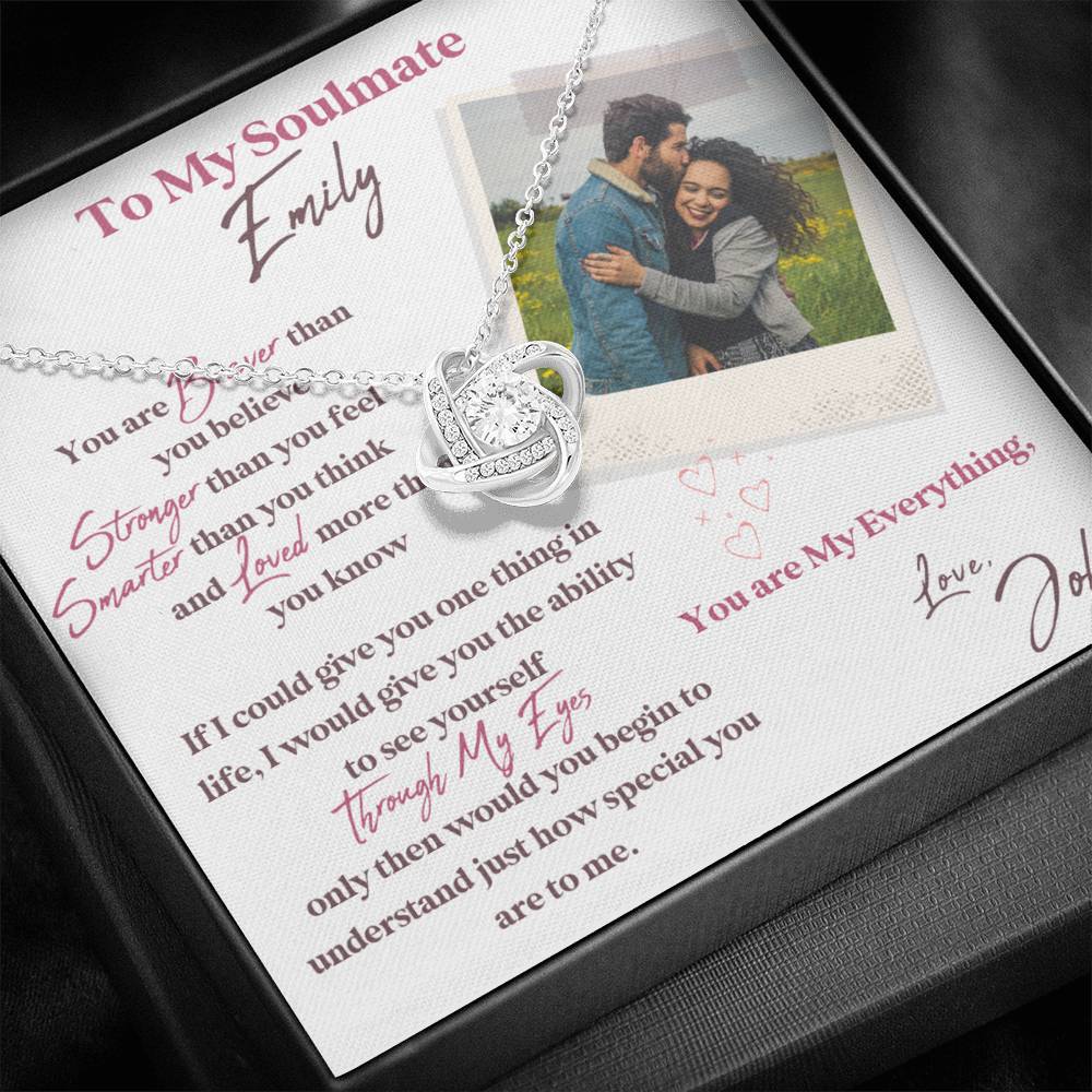 To My Soulmate, Your Last Everything Necklace,  Soulmate Necklace, Soulmate Gift, Wife Gift, Girlfriend Gift, For Her