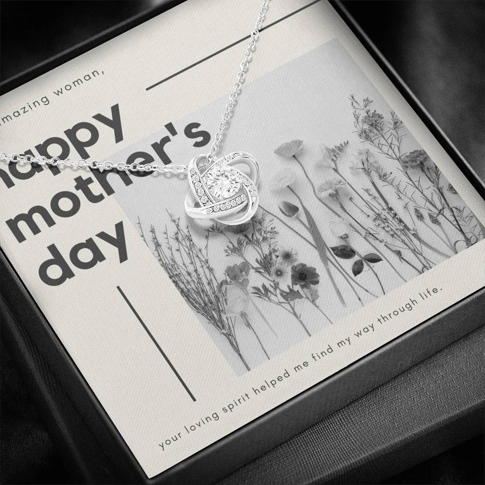 Mother's Day Gift, Gift for Moms, Silver Necklace, Love Knot Necklace