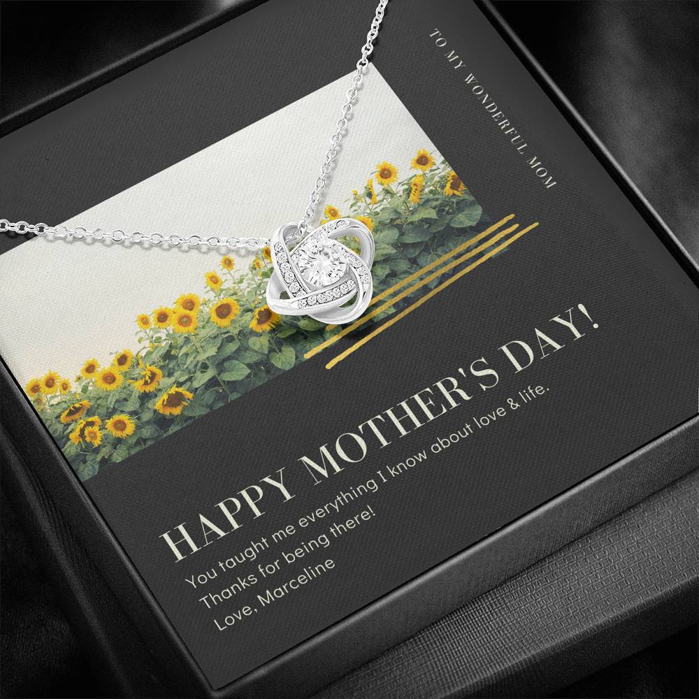 Mother's Day Necklace Gift To My Mom Appreciation Thank You For Great Job Pendent Gift With The Message Card For Mother In Law Step Mom Grand Mother