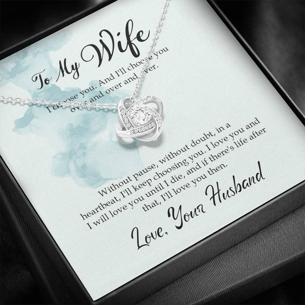 To My Wife Necklace, Anniversary Gift for Wife, Birthday Gift for Wife, Necklace for Wife, Gift for Wife Birthday, Valentine’s Gift for Wife, Handmade Necklace, Necklace for Women,