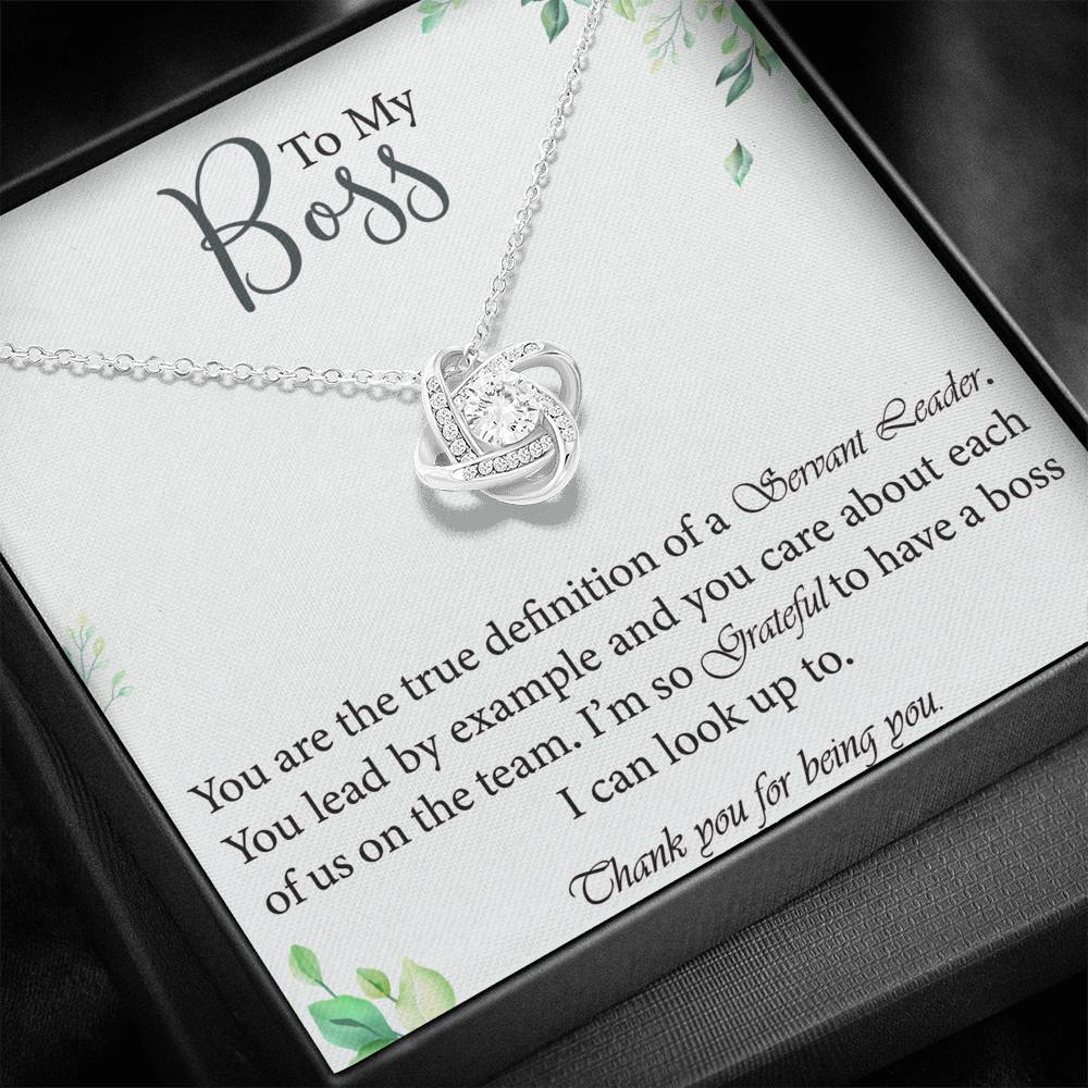 Boss Appreciation Necklace For Your Boss Thank You Gift From Employees