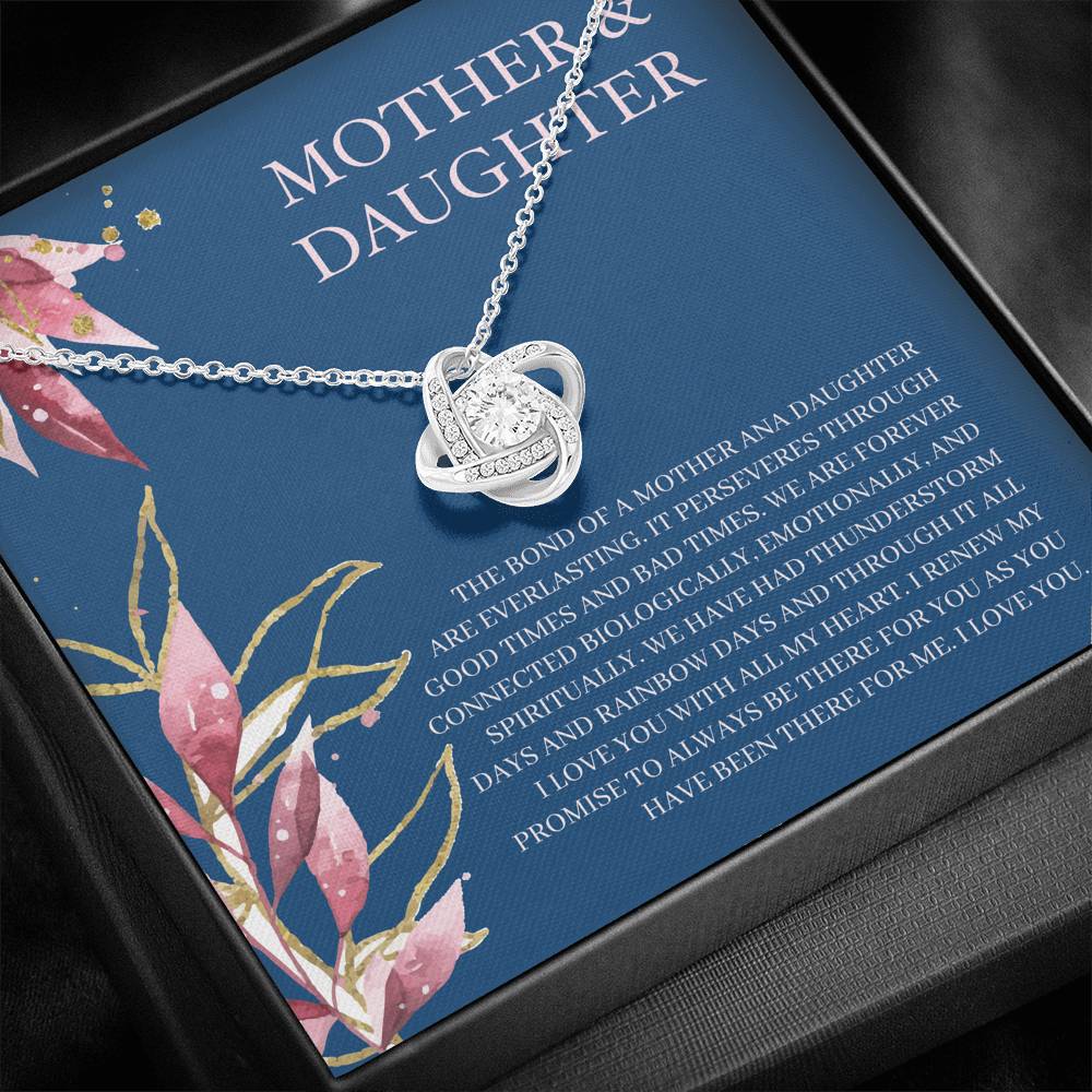 Mother's Day Necklace Gift Love Knot Pendent To My Mom On Her Birthday