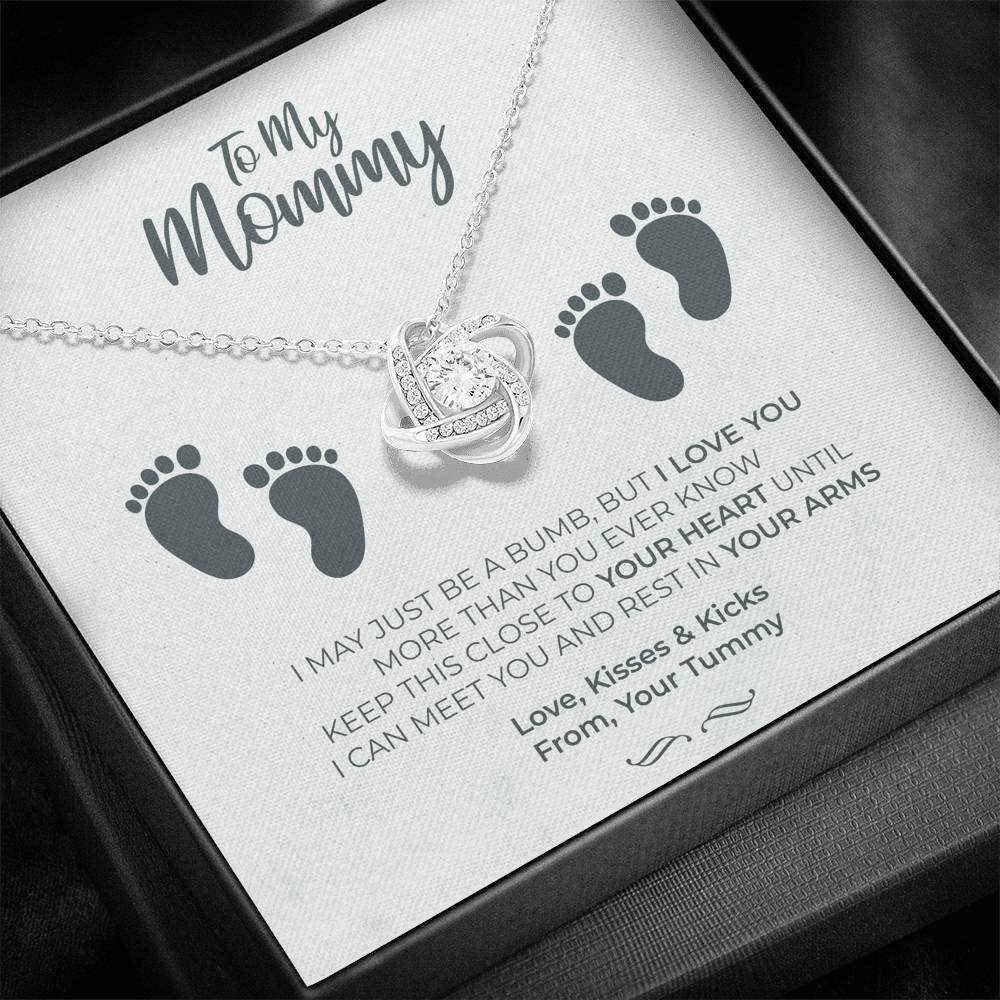 Personalized Gift Mother Necklace for Her Birthday Accessory Gift Interlocking Hearts Necklaces for Women with Message  Card