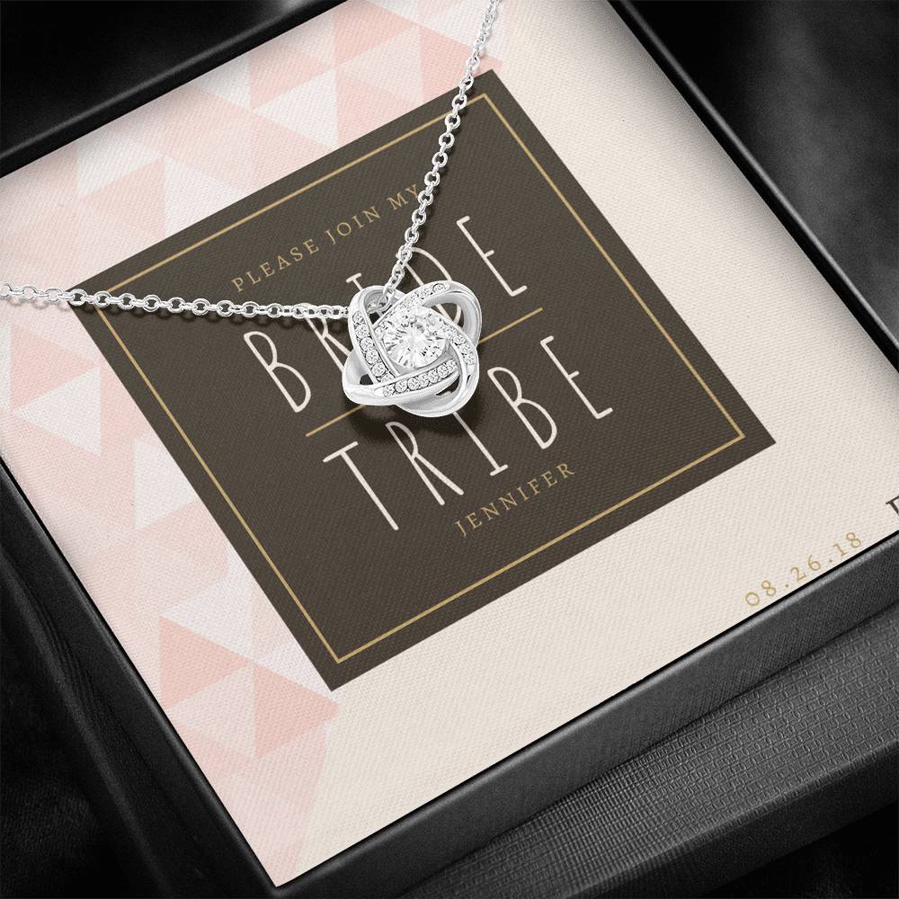 Tribal Be My Bridesmaid Invitation Personalized Bridesmaid Gift, Personalized bridesmaid proposal gift Box, Engraving Bridesmaid Necklace, Bridesmaid Gifts, Bridal Party Gifts for Wedding Day, Enagement Gift, Tie the Knot Jewelry,