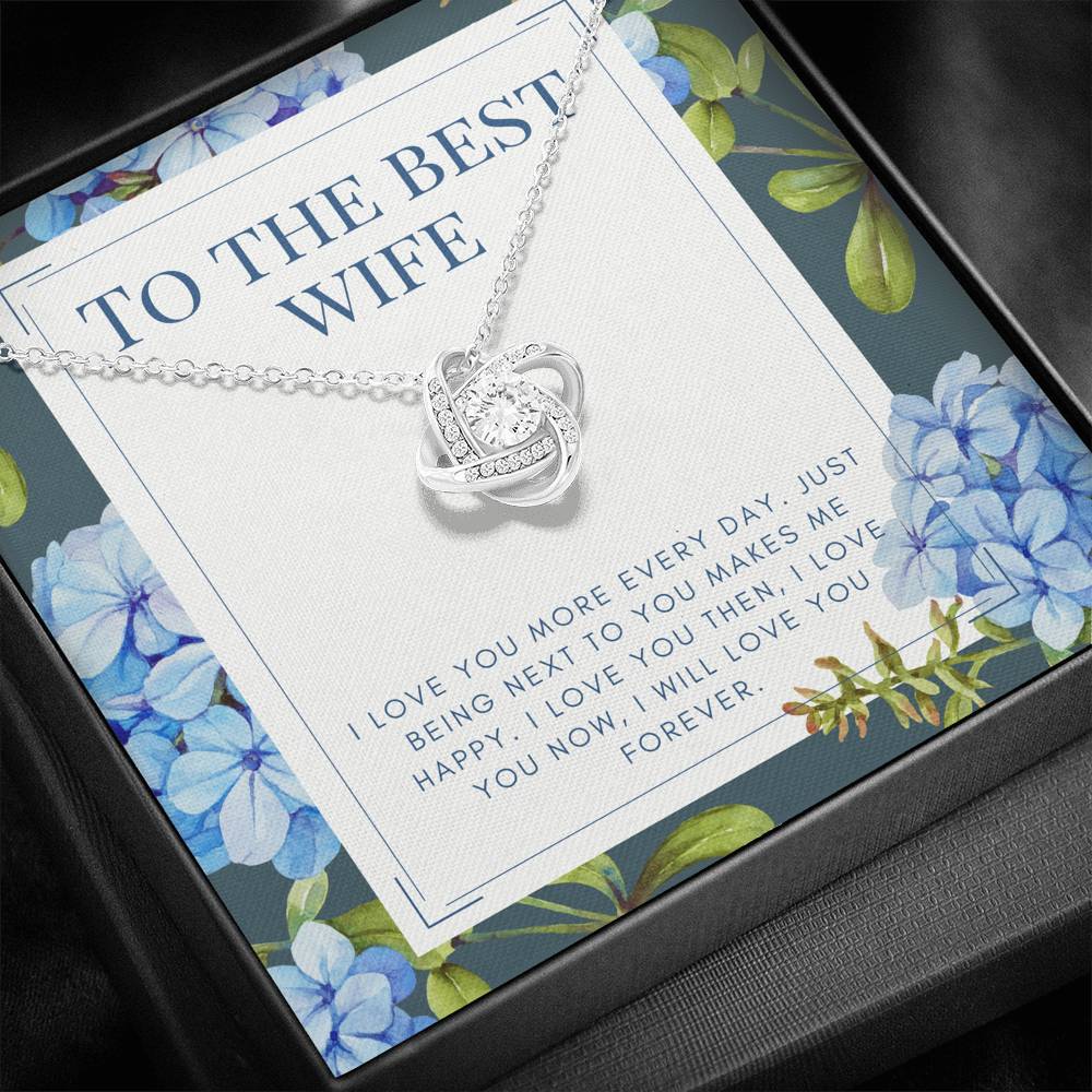 Gift To My Wife Forever Love Knot Pendent Gift On Valentine's Day Birthday Anniversary Gift From Husband