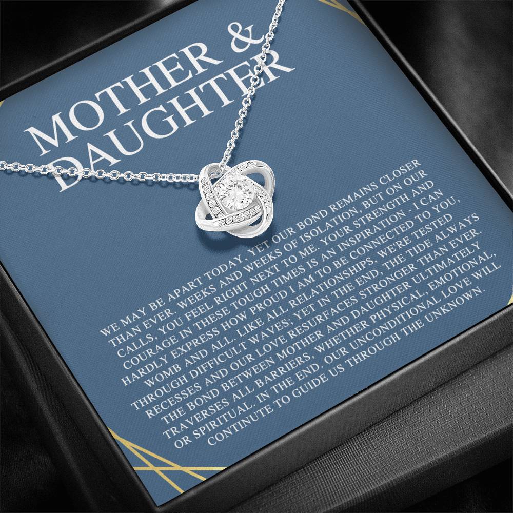 Personalized Mother Daughter Gift Necklace, Customize Name Gift For Her, Daughter Birthday, Graduation, Gift For Daughter From Mom, Jewelry