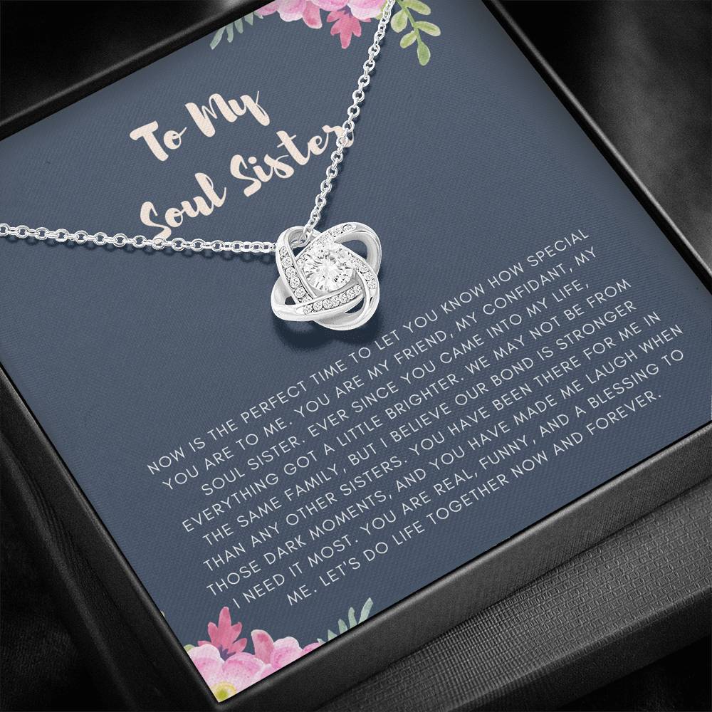 Personalized Necklace Gift For Women On Birthday Graduation Wedding Gift With The Message Card From Sister Friend Brother