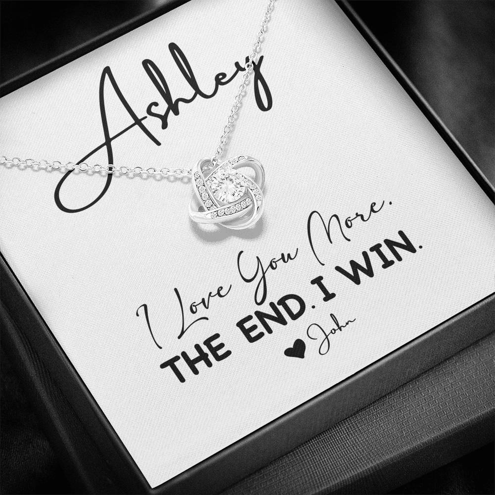 Sterling Love Knot Pendent For Female On Valentine Day