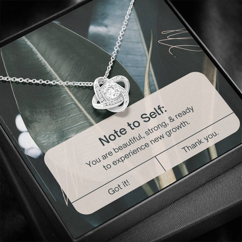 Necklace Gift To My Strong Beautiful Mom Love Knot Pendent On Mother's Day