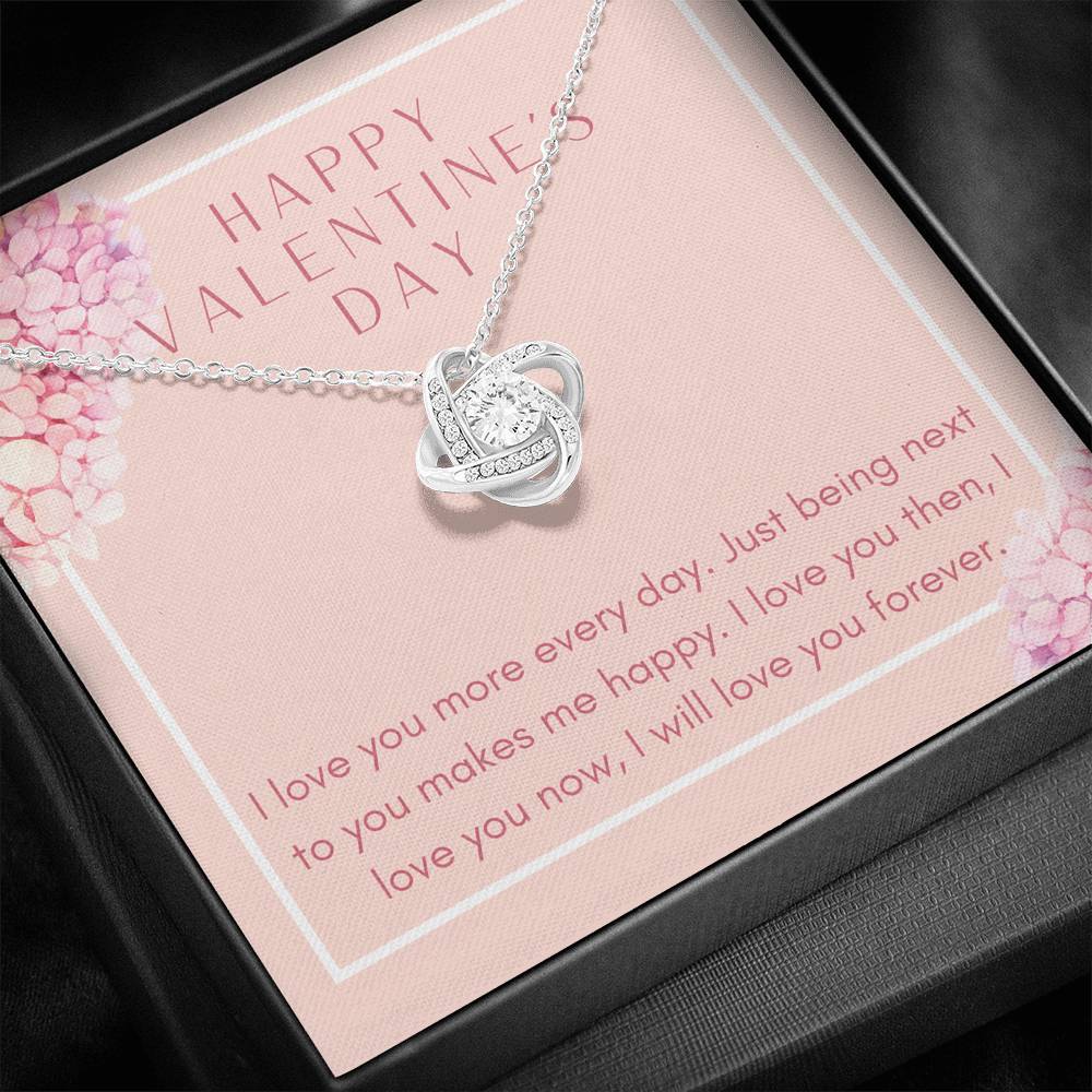 Gift For Women Love Knot Necklace To My Wife Forever Love Bond Pendent On Valentine's Day Gift From Husband