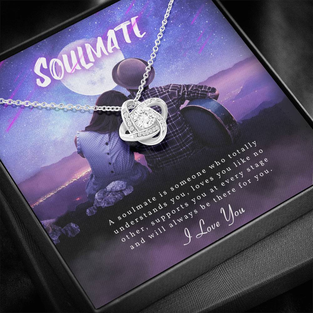 To My Soul Mate Necklace, Engagement Gift for Soul Mate, Sentimental Gift for Wife , Meaningful Gift for Fiancee, Wife Necklace Gift