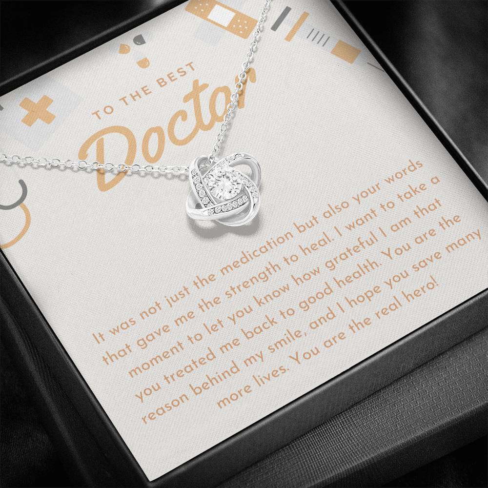 Doctor Appreciation From Patient, Thank You Gift for Doctor, Best Doctor Gift Necklace