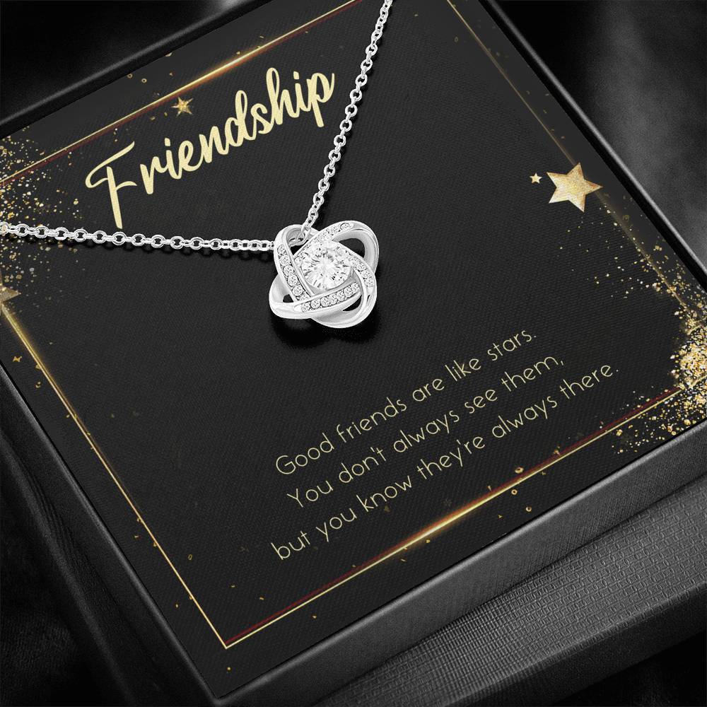 Necklace Gift To My Best Friend Love Knot Friendship Spiritual Pendent On Her Wedding